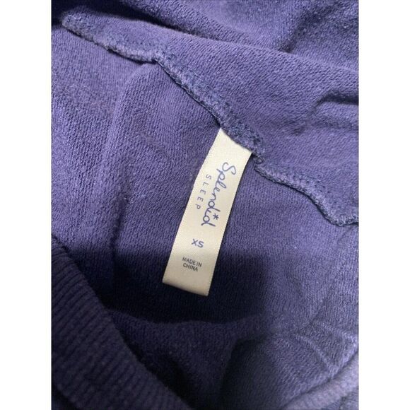 Splendid Sleep Pajama Womens Solid Navy Blue Pants Xs - Picture 3 of 6